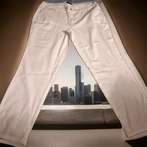 Vintage Womens Ellos Plus Sz 20 Classic  Summer Weight  White Style Jeans